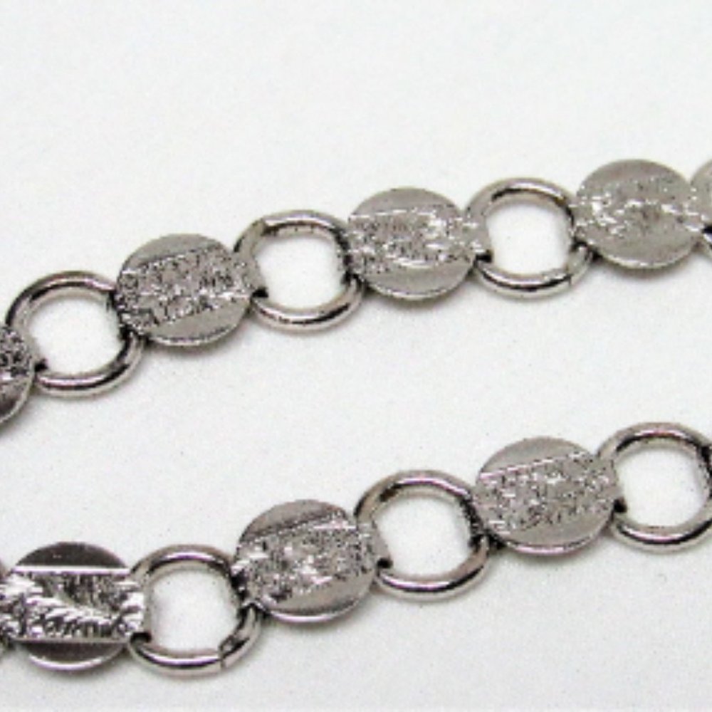 Lovely Vintage SARAH COVENTRY Etched Silvertone BRACELET Medallions